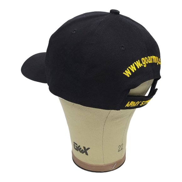 US Army Strapback Cap Go Army Trucker Patch Baseball Hat Black Army Strong - Picture 8 of 12